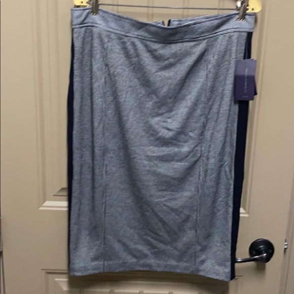 Black houndstooth pencil skirt XL - Picture 1 of 3